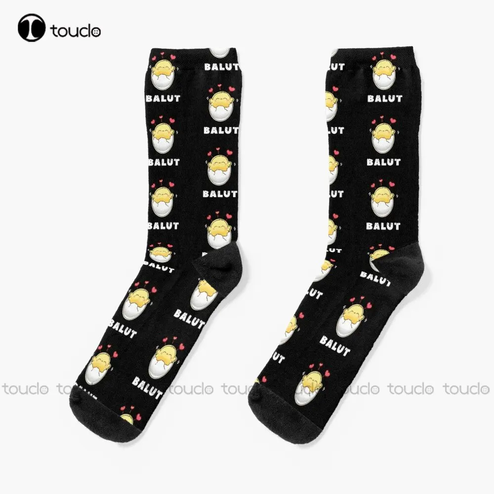 

Adorable Funny Love Balut Pinoy Pinay Filipino Socks Black Socks Men Personalized Custom Unisex Adult Teen Youth Socks Funny Art
