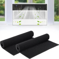 2 ชิ้นสําหรับ Window Air Conditioner กรองผ้าฝ้าย 40*60 เซนติเมตร RV Air Filters 40 PPI Polyurethane กรองฟองน้ําสีดําระบบ HVAC อะไหล่ 1