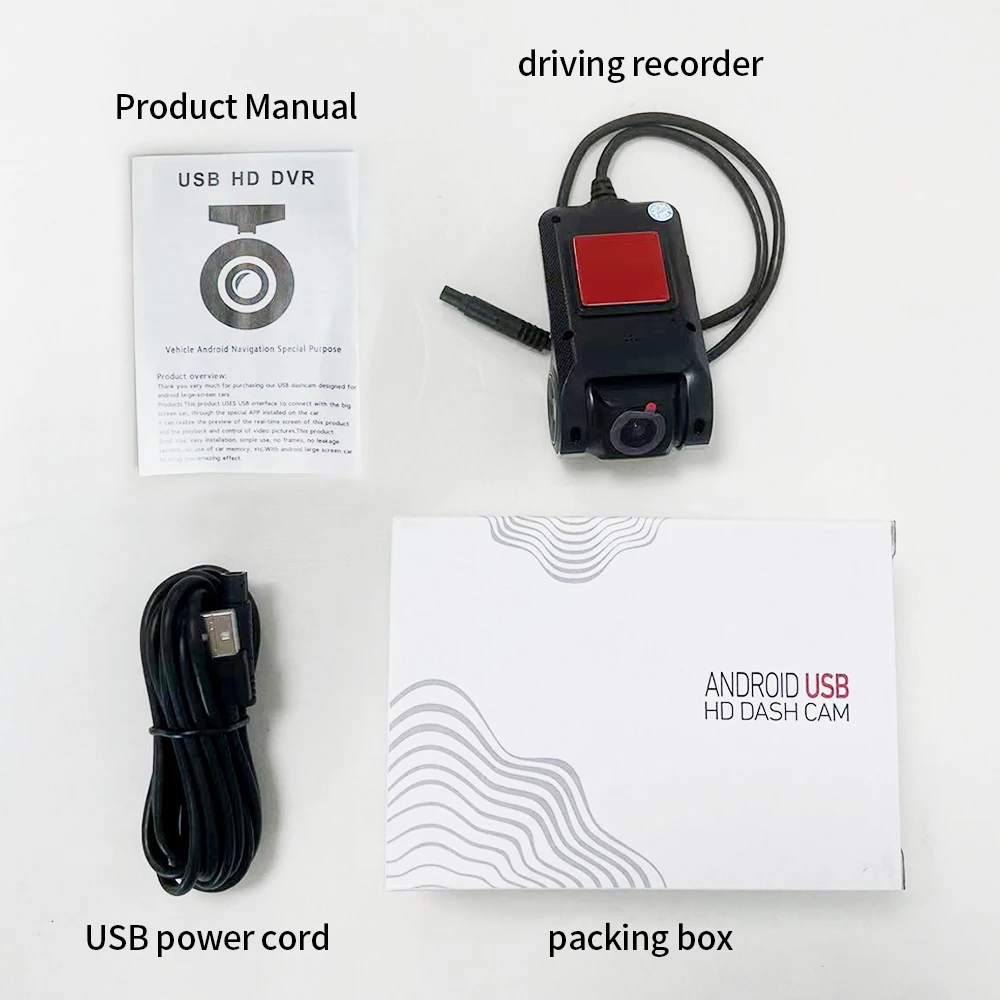 DHF Car DVR Dash Cam HD 1080P Cyclic Recording ADAS Auto Recorder