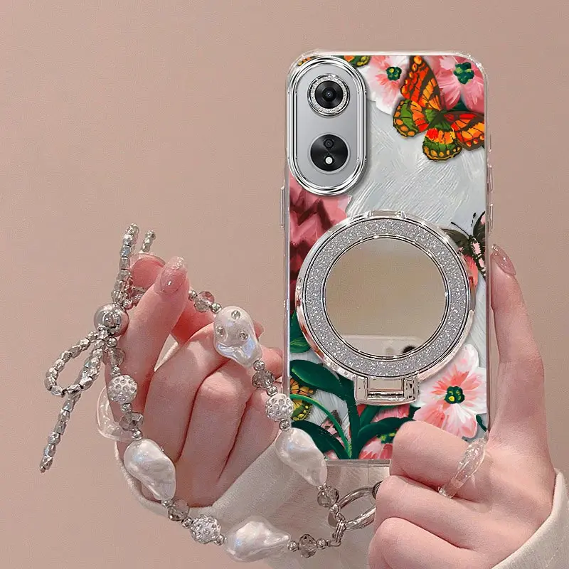 Vivid Flowers Bracelet Holder Phone Case Cover