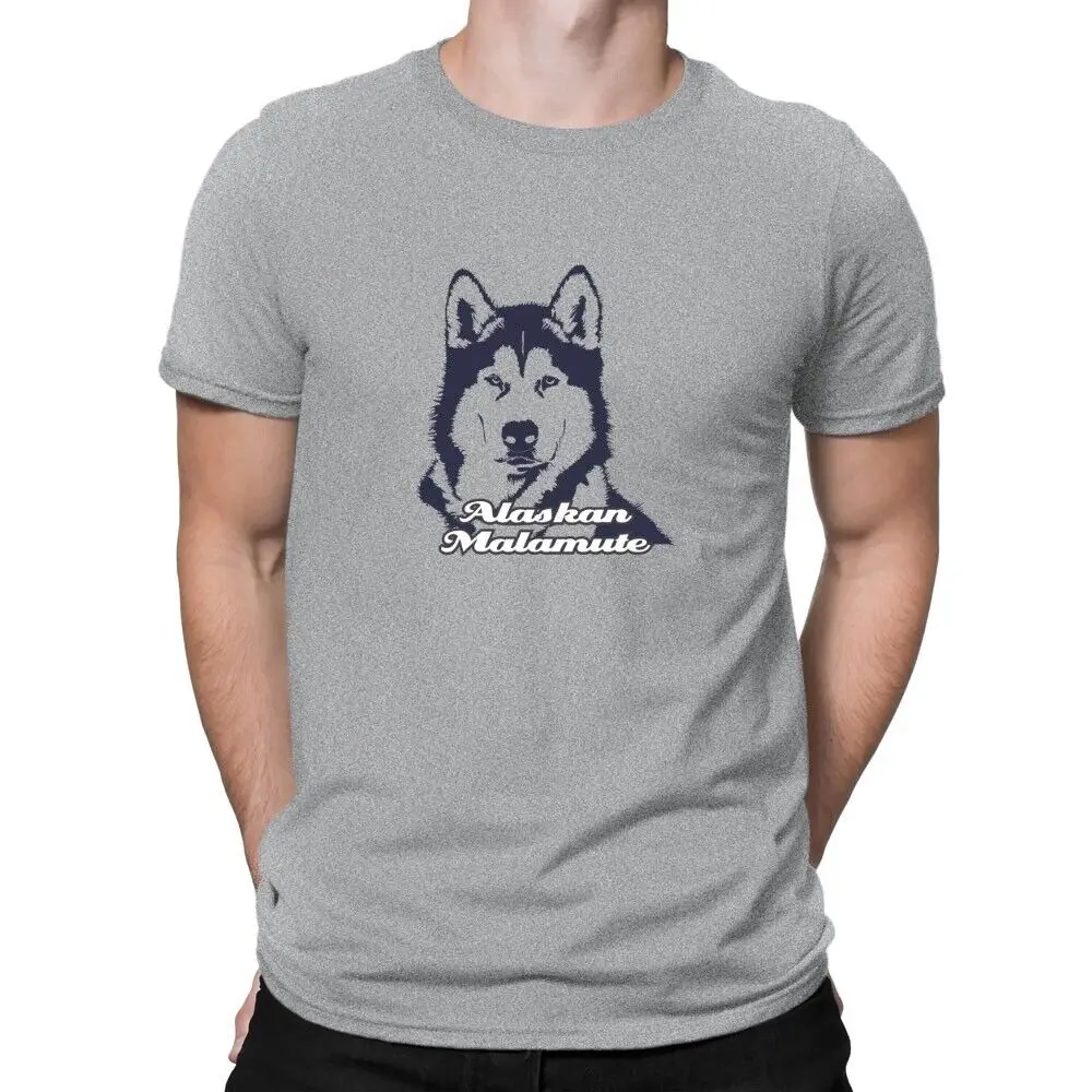 Maglietta Con Ritratto Dell'Alaska Malamute Maniche Lunghe O Corte