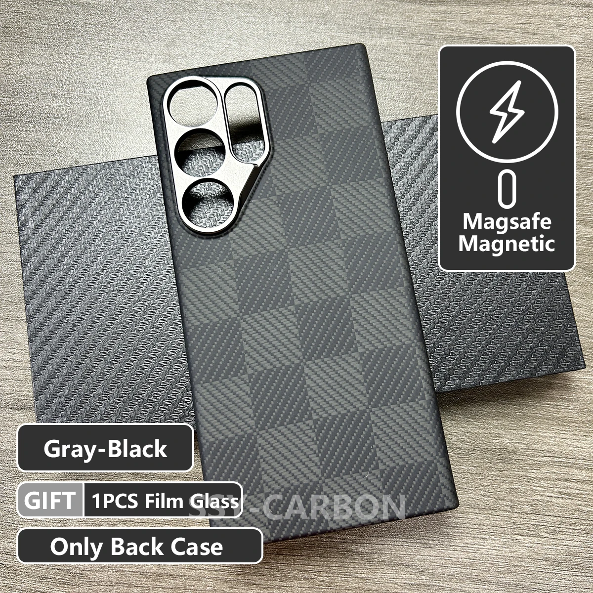 غلاف حماية فائق النحافة من ألياف الكربون متوافق مع...