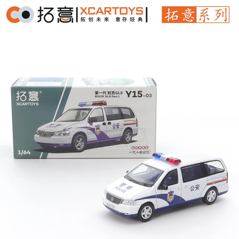 

XCarToys 1/64 BUICK GL8 Gen.1 Police Car Alloy Diecast Model Car Friends Gifts Collect Ornaments Kids Xmas Gift Toys for Boys