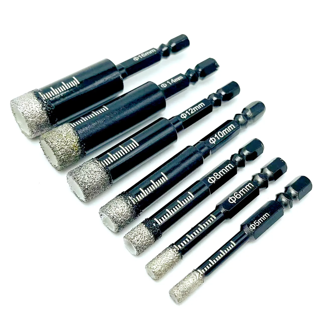 Drill Bit 5-16mm Hexagonal Shank Brazed Dry Ceramic Tile Marble Granite Vitrified Tile Hole Opener Diamond