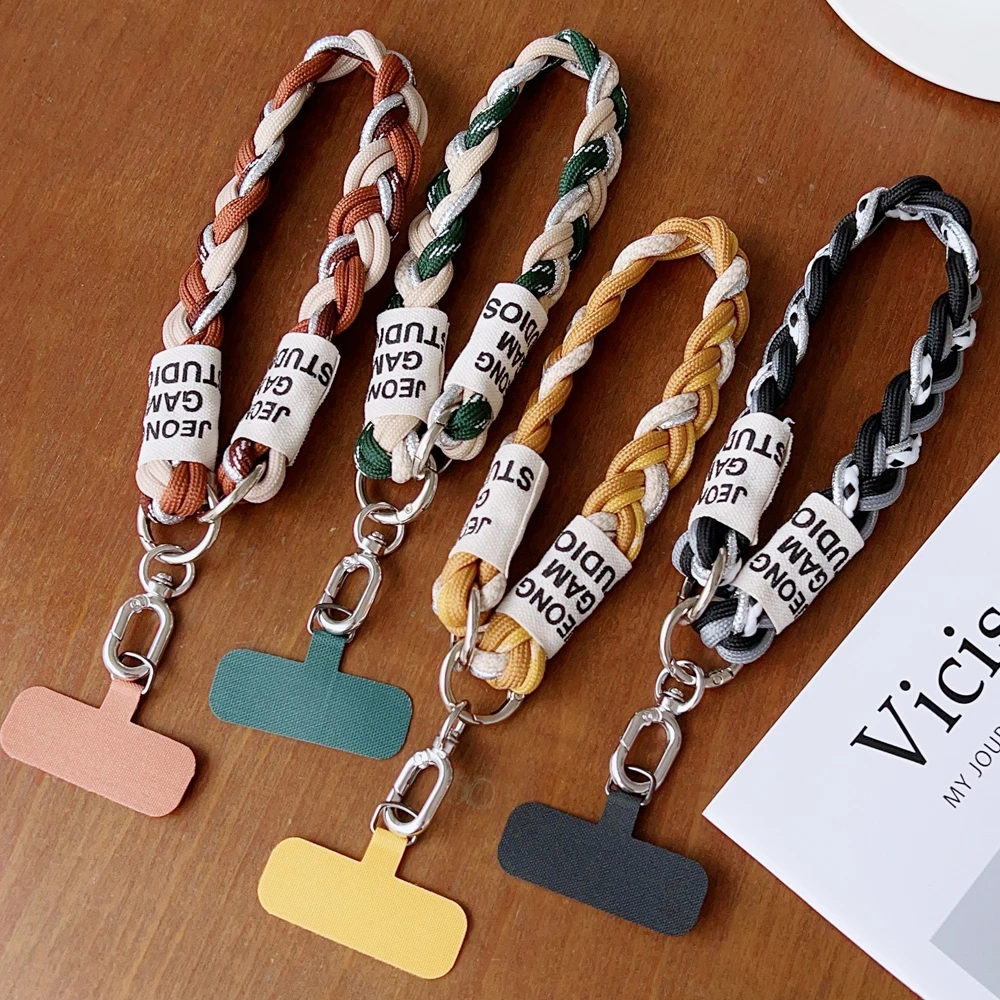 Handgewebte abnehmbare Handy neue Universal Lanyard Handgelenk Strap Outdoor Sport bequeme Sicherheit Anti-Drop-Seil Zubehör – Detail 8