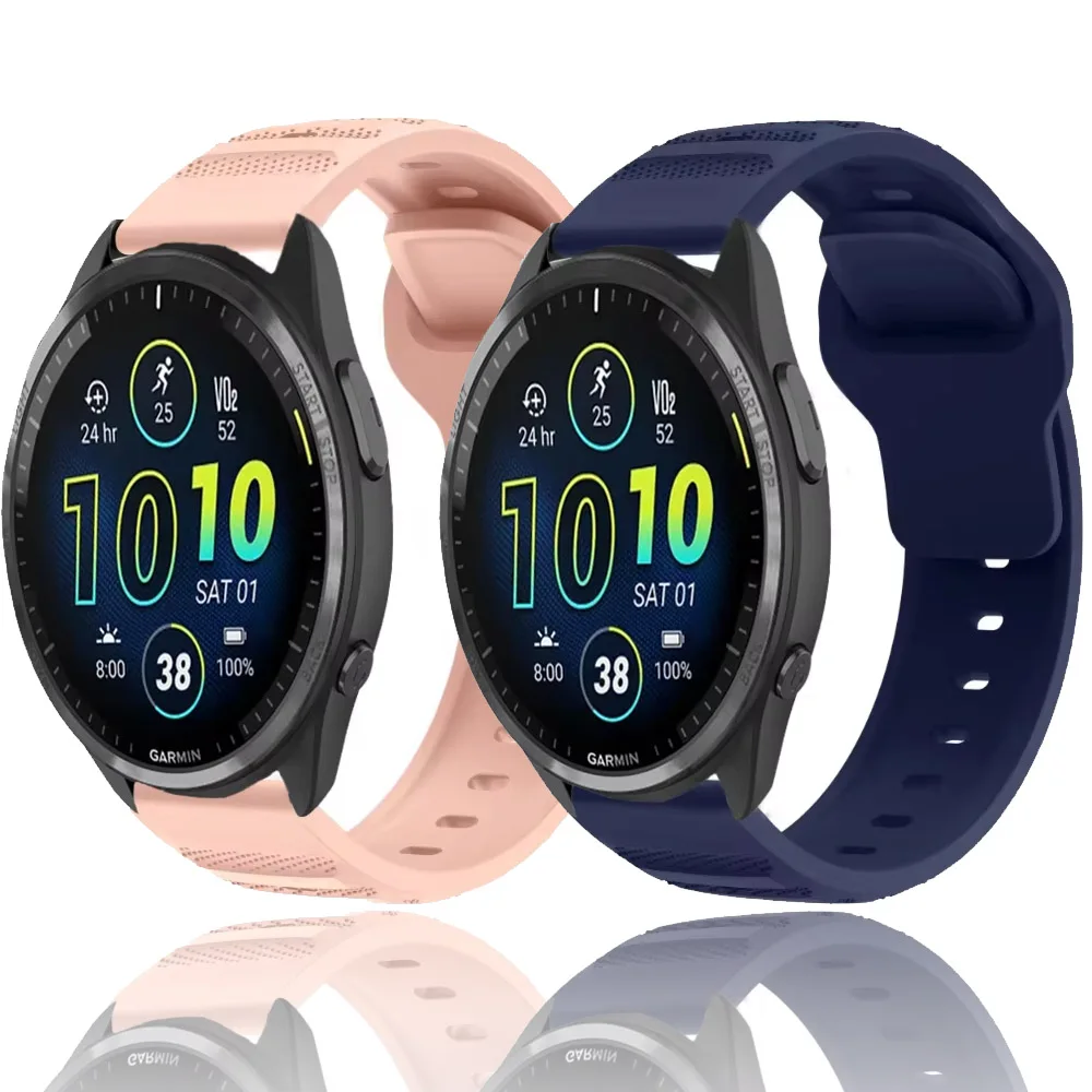 Comfortable & Breathable Silicone Wristband, 20mm/22mm, Replaceable Strap for Smartwatches