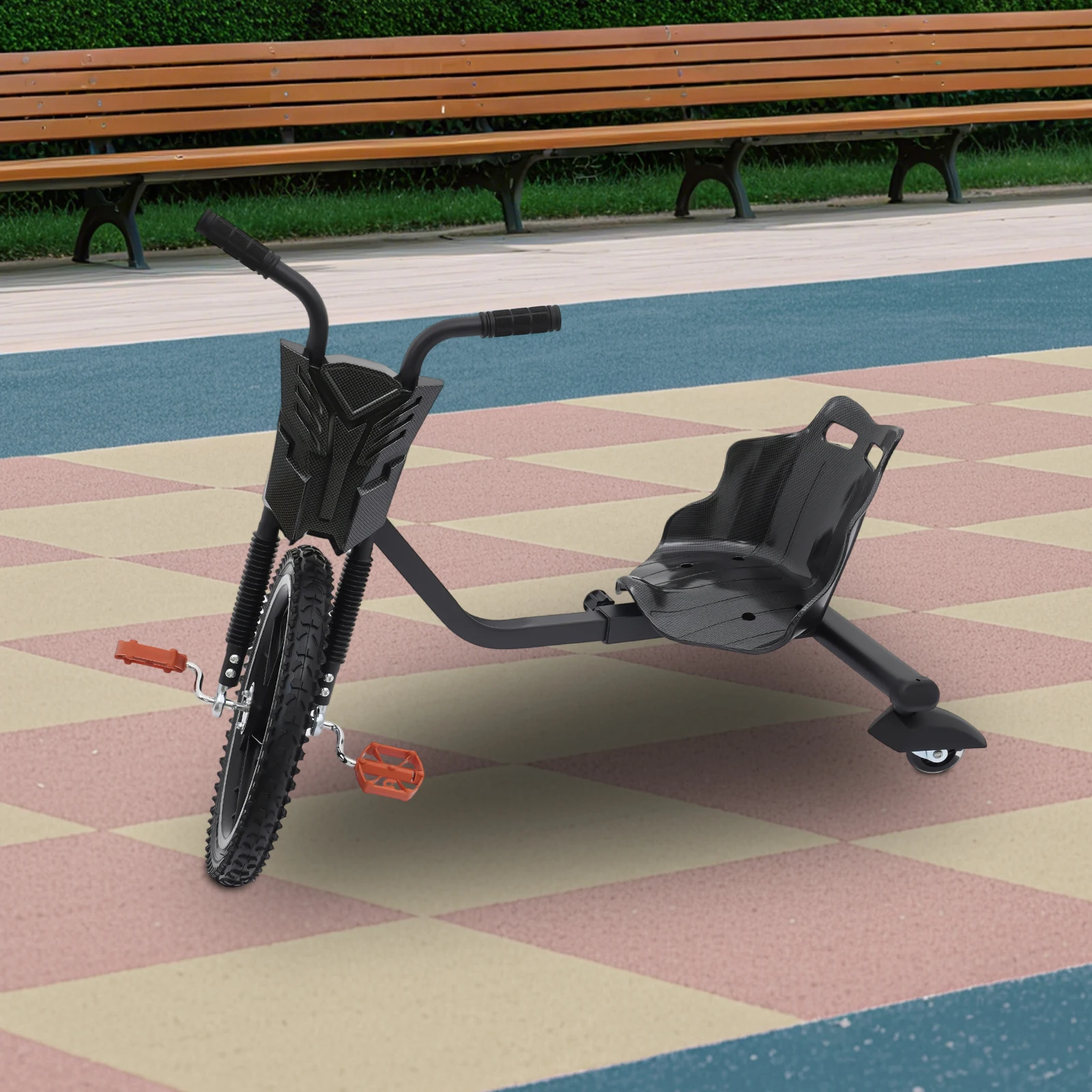 Adjustable Children’s Tricycle Treadmill with Anti-slip Pedals Multicolour Pedal Scooter for children ages 6+