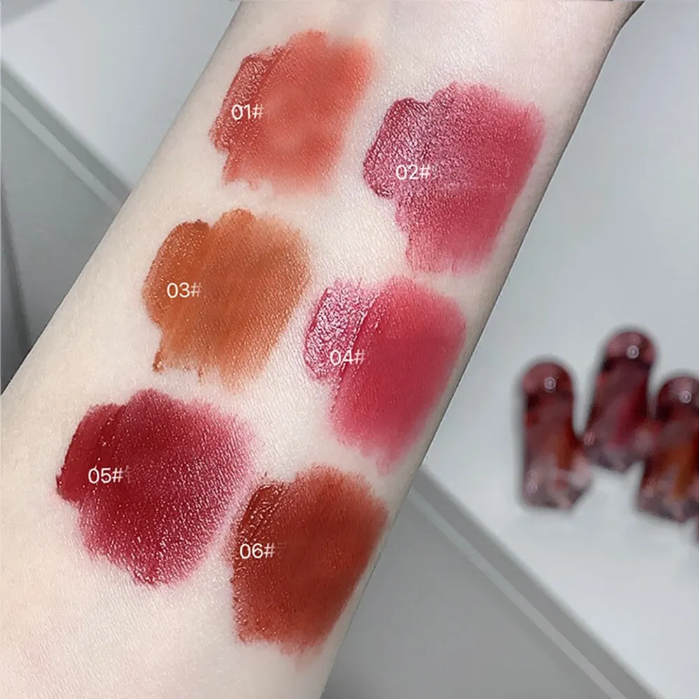 Artistic Soft Mist Mousse Lip Glaze Velvet Matte Lipstick Holding Makeup Not Easy to Sticky Cosmetics Lipstick 2