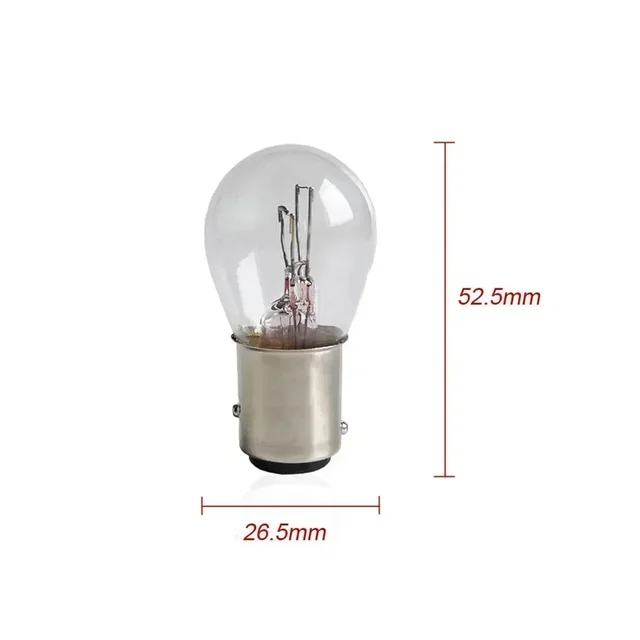 10pcs 1157 Light Bulb Auto Car Brake Stop Signal Turn Reverse Tail Lamp S25 12V Truck Motorcycle Battery Car Brake Lights Bulb 4