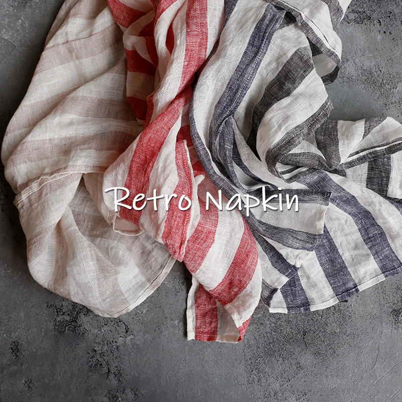 

64*43cm Retro Linen Cloth Napkin Food Photography Background Props Old Scenes Shooting Decor Mat Kitchen Table Napkin