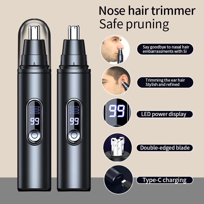 Xiaomi Mini Pocket Nose Hair Trimmer Painless Clipper Nose Ears Hair Eyebrow Waterproof Portable Trimmer For Men and Women 5