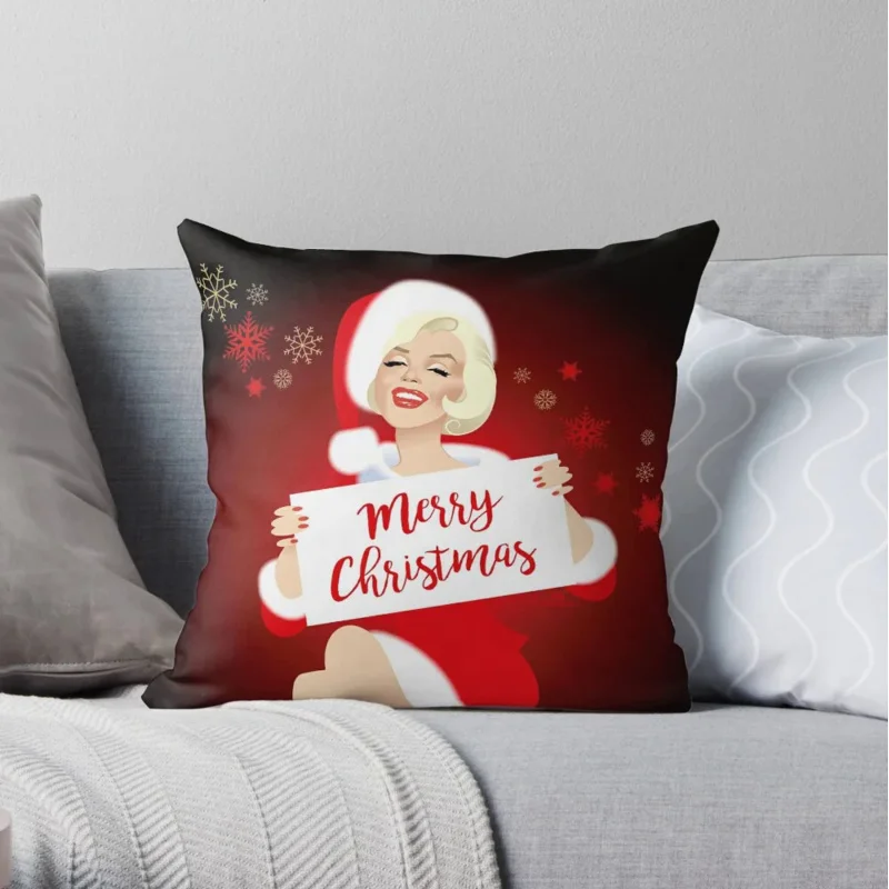 

Merry Christmas Throw Pillow Cushions Home Decor Cushion Cover Set