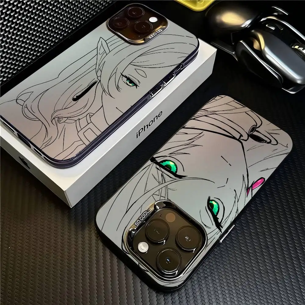 Japan Anime Frieren Matte Shockproof Phone Case - Anti-Fall Cover