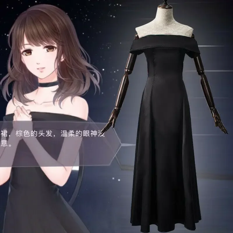 

Love and Producer Mr. Love: Queen's Choice helios black dress cosplay costume