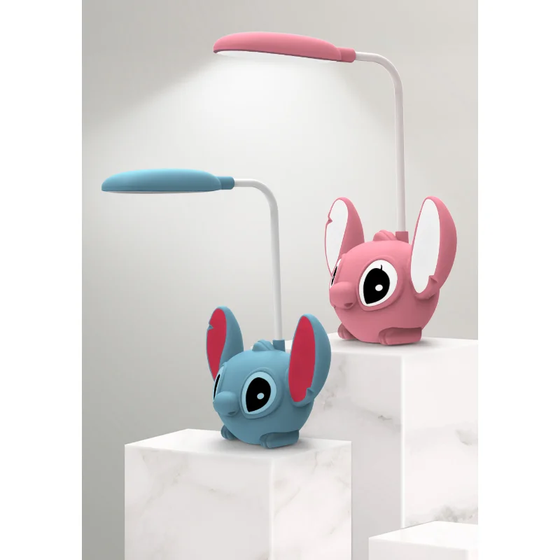 Disney Stitch Anime Angel Desk Lamp Eye Protection Led Night Lights Usb  Charging Foldable Kawaii Sleeping Table Lamp Kids Gifts - Action Figures -  AliExpress