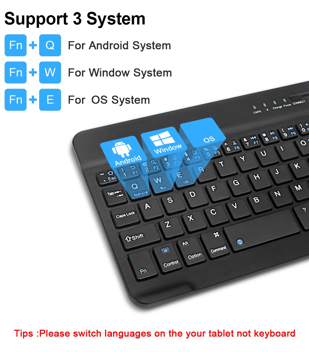 Mini Bluetooth Wireless Keyboard Mouse Set Rechargeable For Phone Tablet English Keyboards For Android ios Windows XP laptop PC