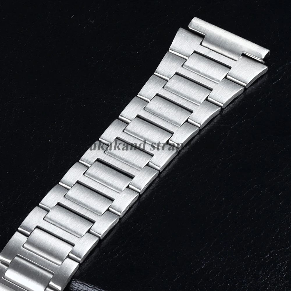 Sleek Stainless Steel 18mm Watch Band - Durable Metal Strap