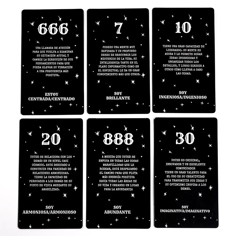 Or&aacute;culo En Espa&ntilde;ol Angel Number Messages 53 tarot cards Deck Future