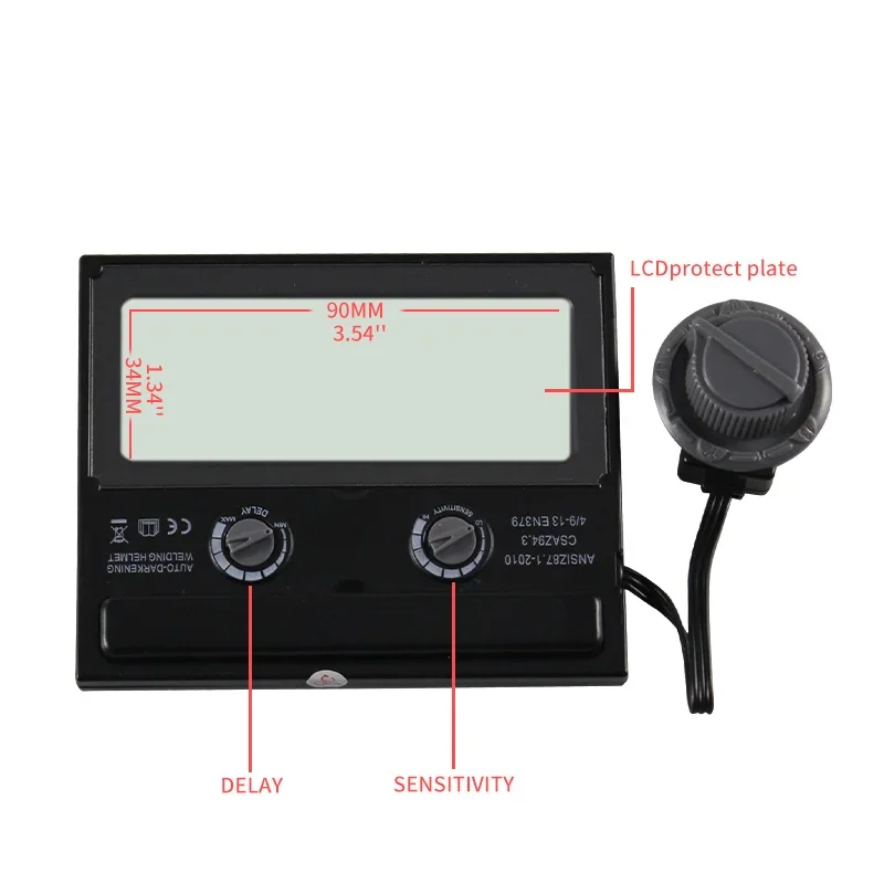 AAA Battery + Solar Automatic Darkening TIG MIG MMA True Color Welding Mask/Helmet Face Mask Weld Goggles/