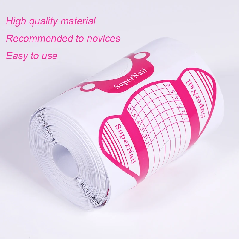 Nail Forms French Acrylic UV Gel Extension Curl Form Nail Gel Sticker Art Guide Mold Manicure Stencil