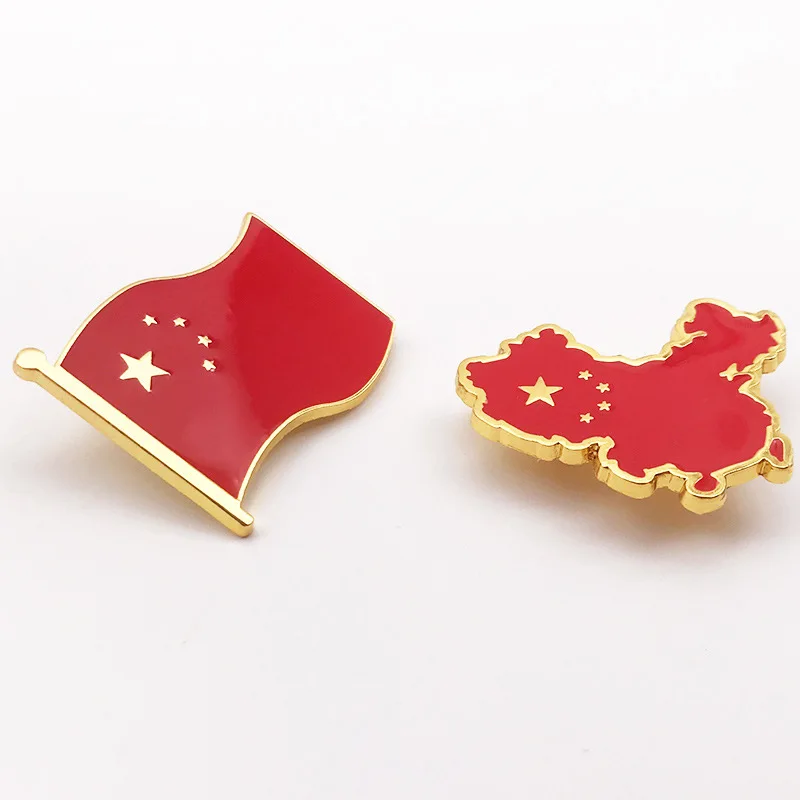 Chinese Flag Lapel Pins Brooch China Map Badges - AliExpress