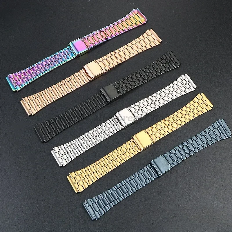 Casio Stainless Steel Ultra-Thin Watchband for Men - 18mm Metal Strap