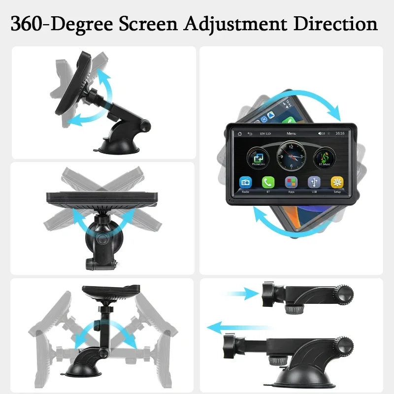 7" Android Auto & CarPlay Car Stereo-Touch Screen MP5 Player with USB/AUX/Bluetooth Backup Camera Support HD Multi car multimedia player wireless carplay adapter wireless carplay smart carplay box multimedia touch screen