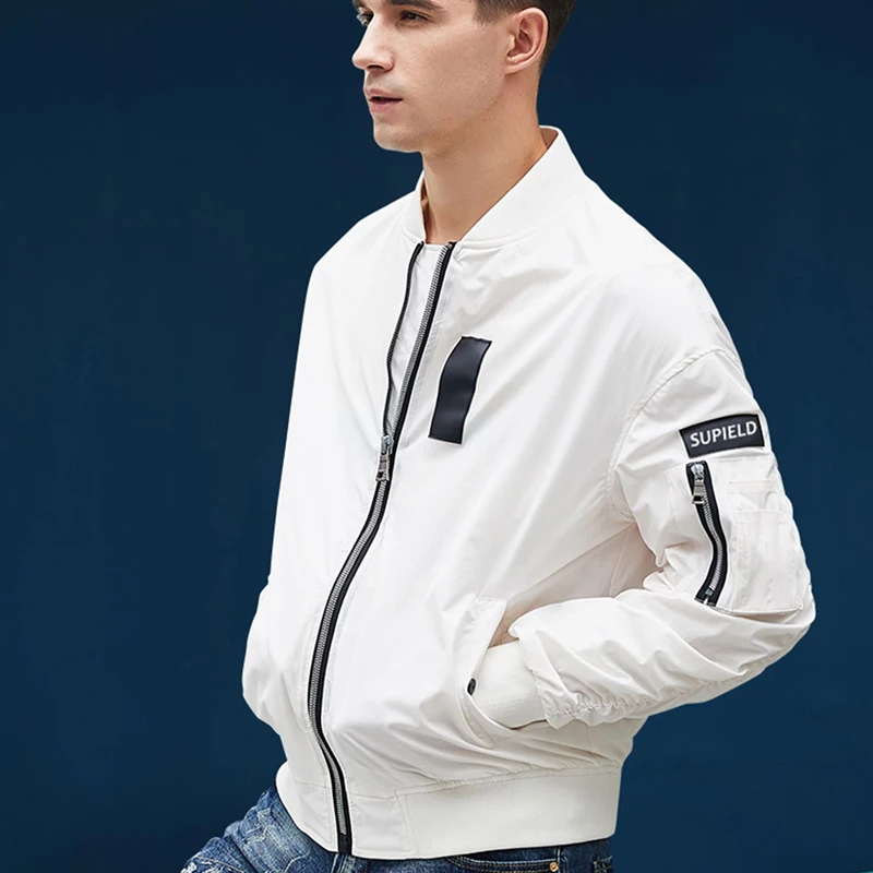 Mijia Supield Men's Stand Collar Casual Zipper Jacket Waterproof Antifouling Breathable Outdoor Sports High Tech Function Jacket 3