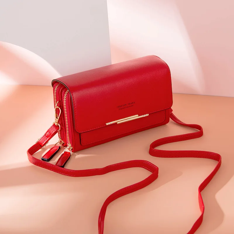 

2022 New Fashion Wallet Women's Korean Multi Card Handbag Large Capacity Casual One Shoulder Messenger Bag Mobile Bag