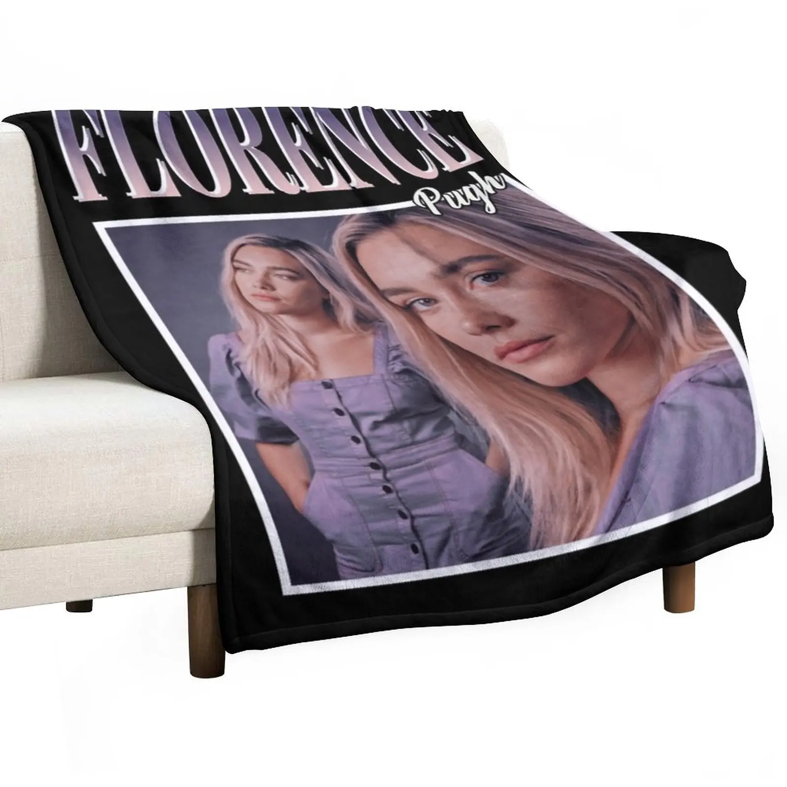 

Day Gift for Florence Pugh 90'S Vintage Gifts For Music Fans Throw Blanket Retro Blankets Single Blanket