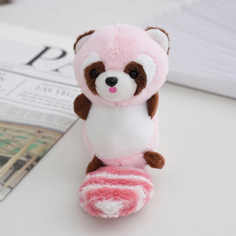 thumbnail image 1 of Cartoon Plush Long Tailed Raccoon Stuffed Doll Toys Pendant Key Chain Backpack Decoration Gifts, 1 of 5