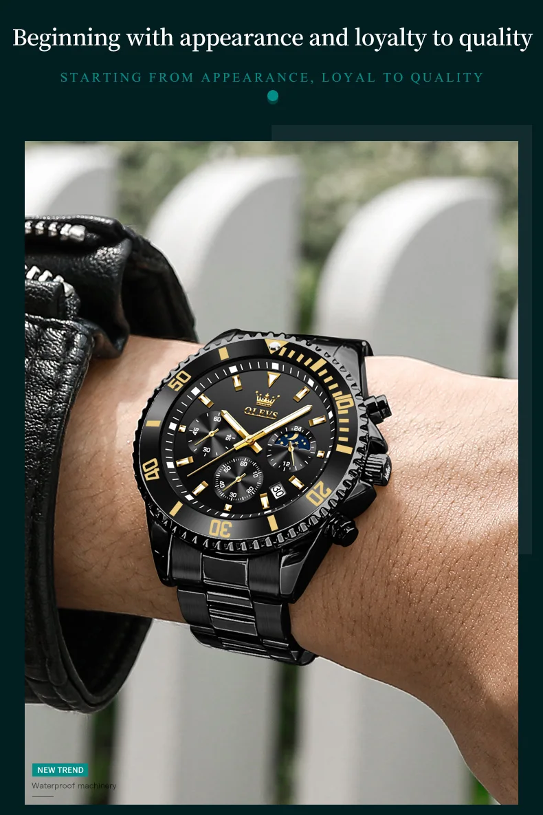 Luxo marca relógio homens venda