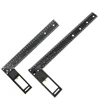 Carpenter Square Hole Scribing Ruler Carbon Steel 90 Degree Measuring Ruler Woodworking Tool Square Ruler Professional Tool 1