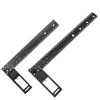 Carpenter Square Hole Scribing Ruler Carbon Steel 90 Degree Measuring Ruler Woodworking Tool Square Ruler Professional Tool 1