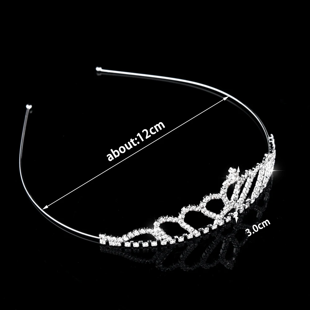 Braut Kristall Strass Perle Tiaras und Kronen Stirnband Kind Blumenmädchen Brautjungfer Hochzeit Haarschmuck Haarschmuck – Detail 5