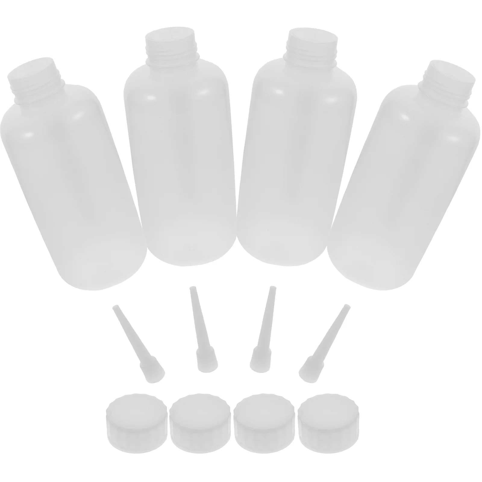 

Wash Bottles 4Pcs 500Ml Safety Plastic Empty Filling Screw Cap Down Spout Dispensing Liquid Labs Watering Tools