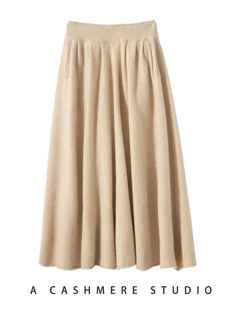 Cashmere Skirt Winter Wear