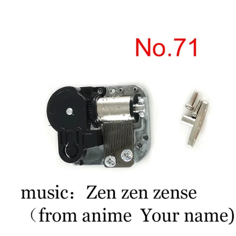 My Sunshine DIY Anime Music Movement 18 Note Wind Up Mechanical with Screws Cute Birthday Gifts 5