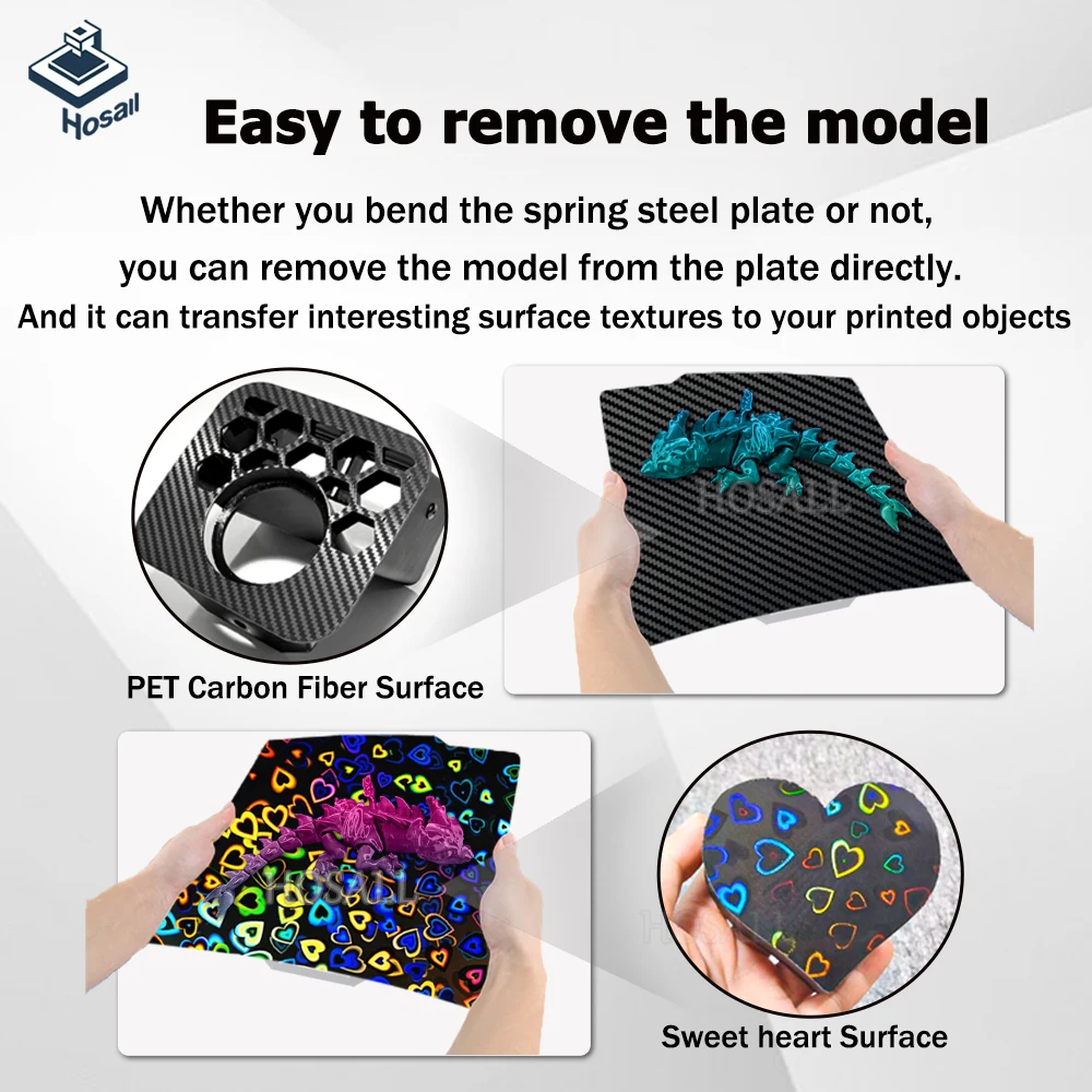 Enhanced PEI Double-Sided Textured and Smooth Plate - No Glue Needed, Warp-Free & Strong Adhesion