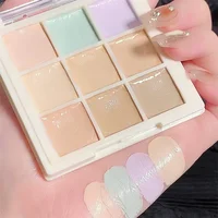 9Color Concealer Palette Full Coverage Concealer Cream Waterproof Covers Acne Mark Dark Circles Brighten Face Base Korean Makeup 1