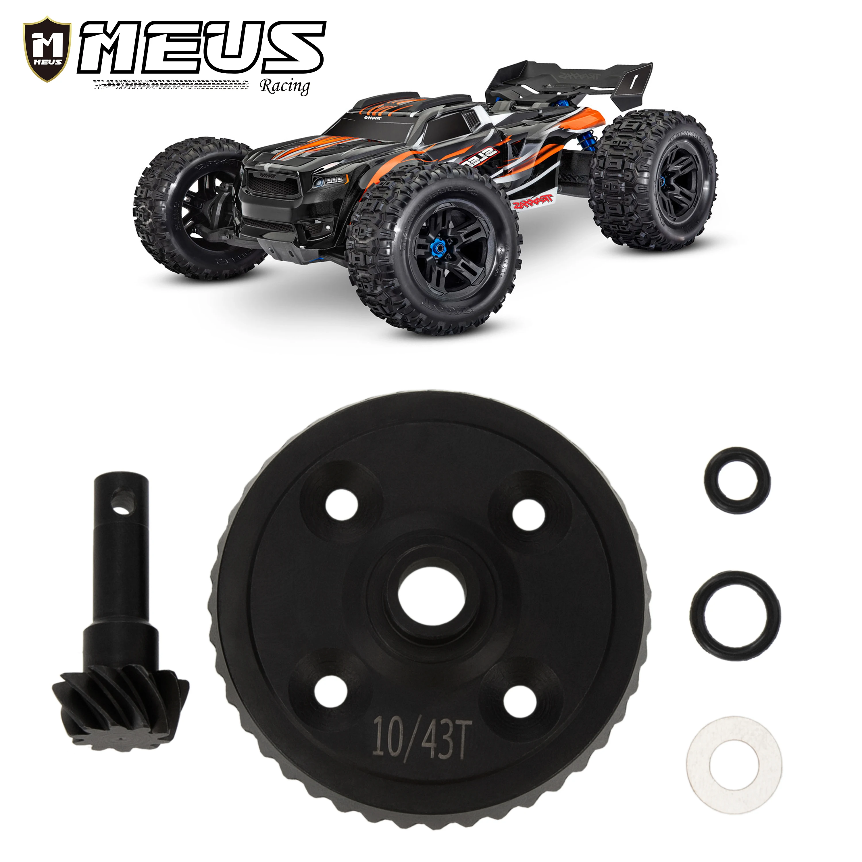 Meus Racing Metal Front Rear Differential Gear Diff Gear Steel Gear 43T