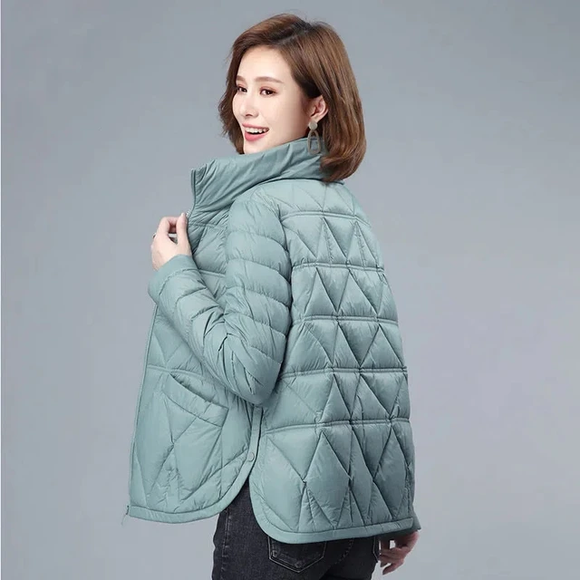 Women's Loose Casual Winter Padded Coat, Lightweight, Short Down, Cotton Jacket, Female, New Fashion, Large Size, Autumn, 2024