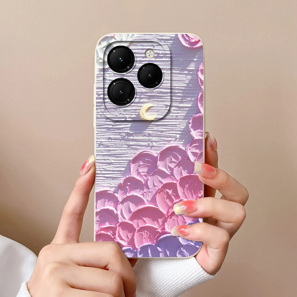 Twinkle Star Moon Liquid Durable Shockproof Back Cover