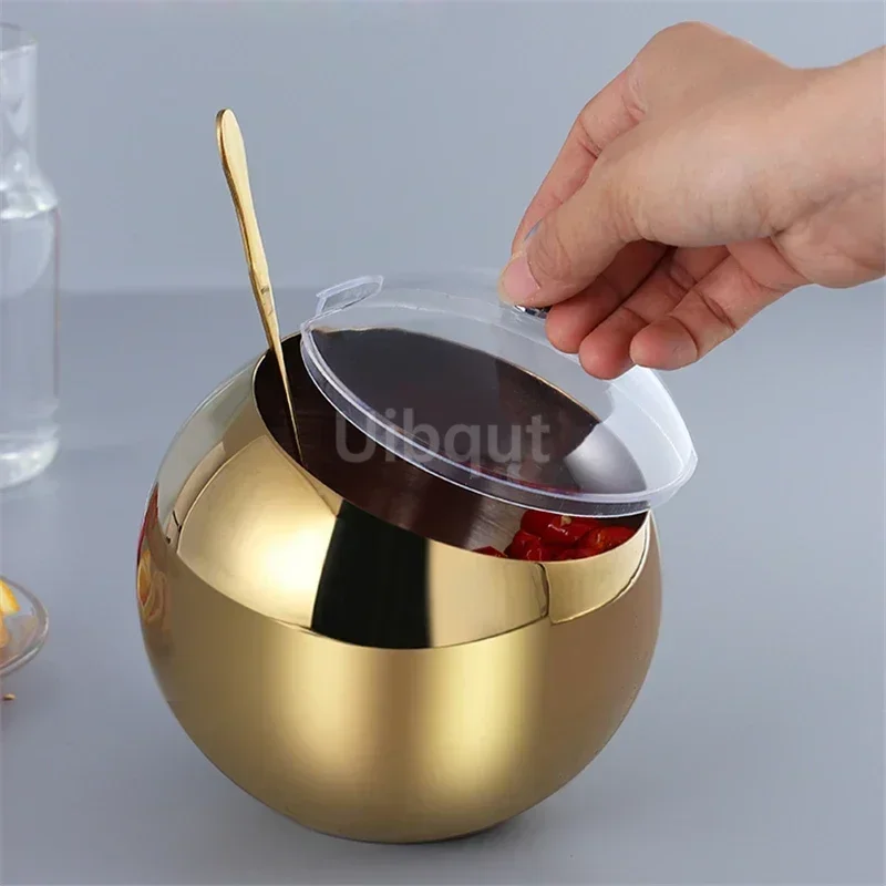 Premium Stainless Steel Sauce Bowl with Lid