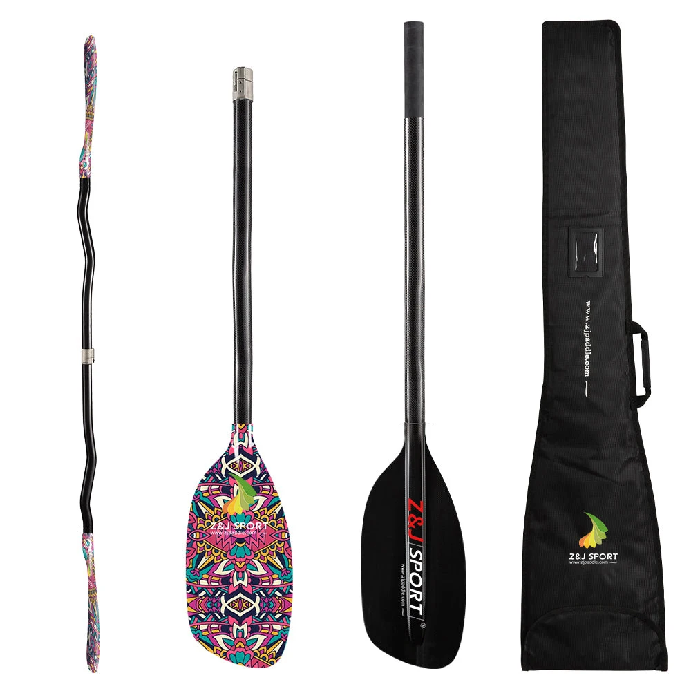 ZJSPORTFullCarbonFiberWhitewaterKayakPaddleCanoePaddlewith