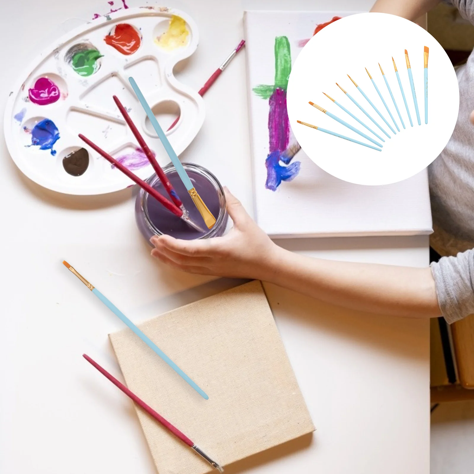 

Профессиональная нейлоновая кисть для рисования акварелью