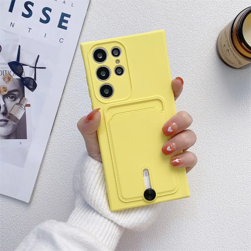 Liquid Silicone Wallet Card Holder Soft Case