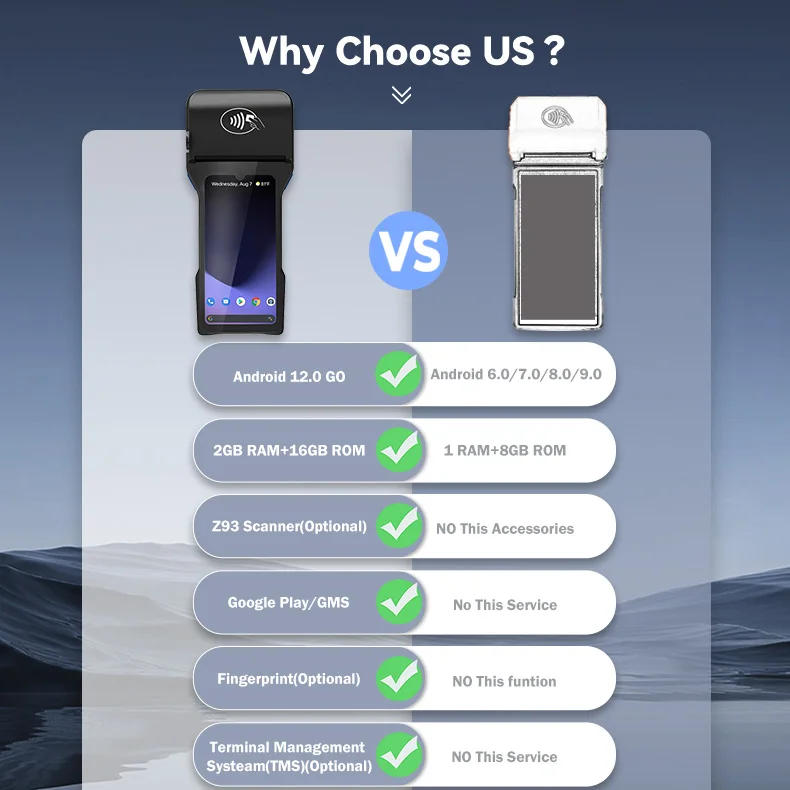 ZCS Z93 80mm 열 영수증 Pos 프린터 자동 절단 빌 영수증 프린터 Pos 시스템 소프트웨어 레스토랑