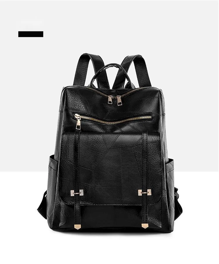 Zaino donna in pelle pu elegante borsa da viaggio moda zainetto_voghion.com
