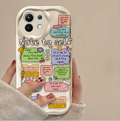 Cartoon Fashion Slogan Phone Case for POCO X3 Pro (X3 NFC) (White)
